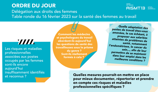 Ordre du jour - senat table ronde sante des femmes au travail