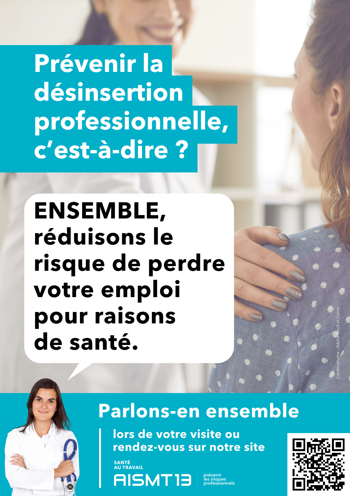 AFFICHE PREVENTION DESINSERTION PROFESSIONNELLE AISMT13 A3