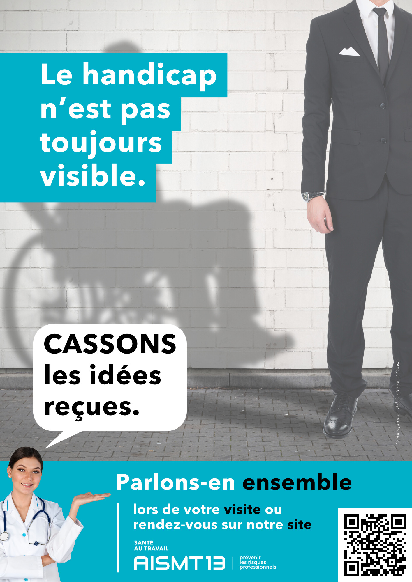 AFFICHE PREVENTION HANDICAP INVISIBLE AISMT13 A3