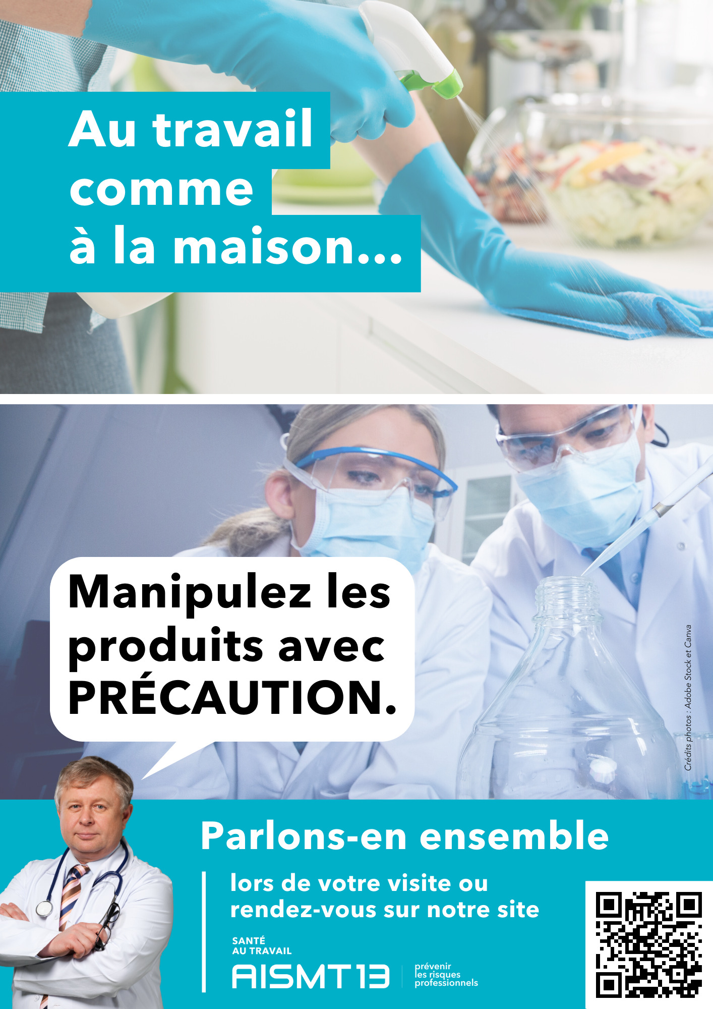 AFFICHE PREVENTION RISQUE CHIMIQUE AISMT13 A3