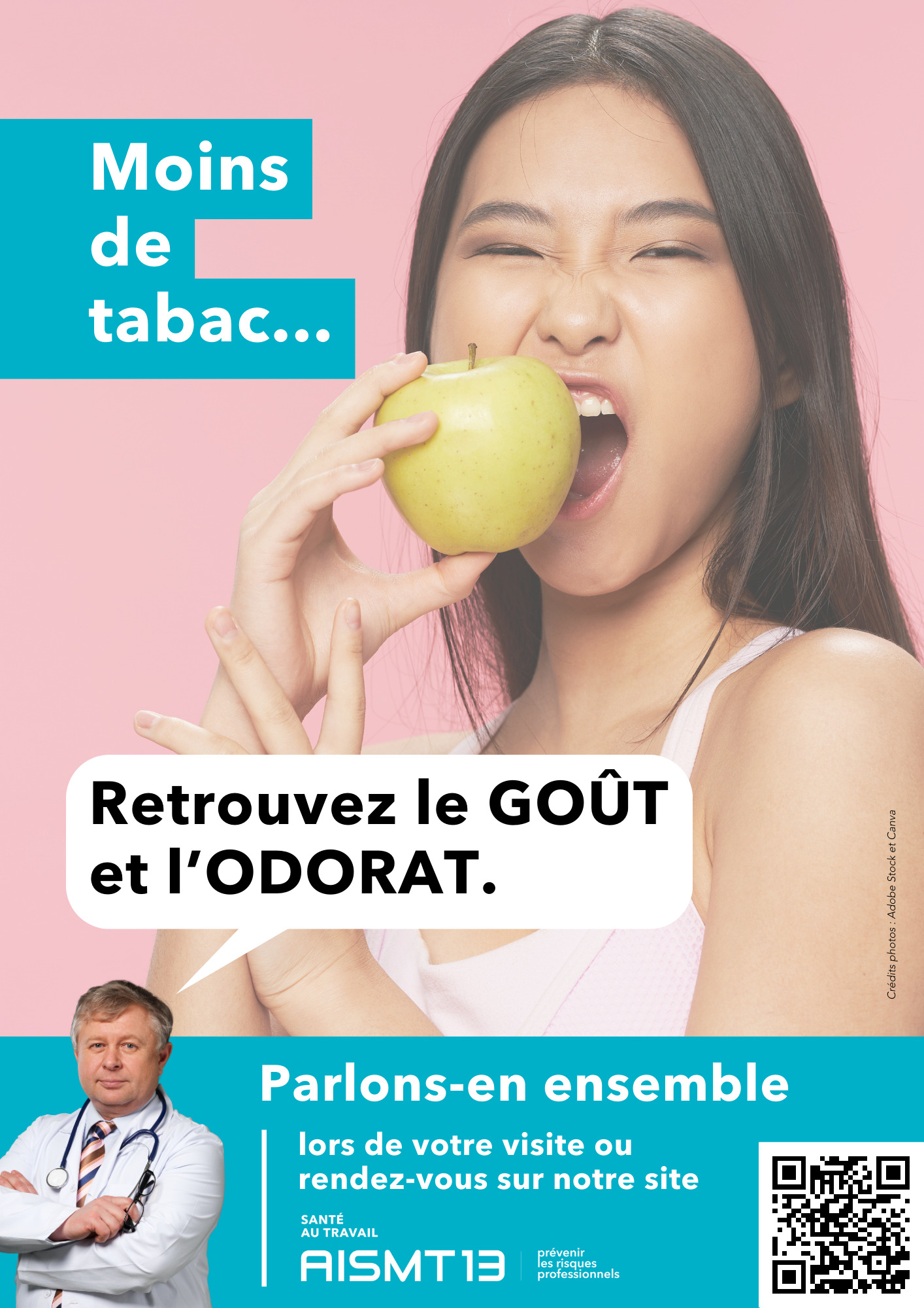 AFFICHE PREVENTION TABAC GOUT ODORAT AISMT13 A3