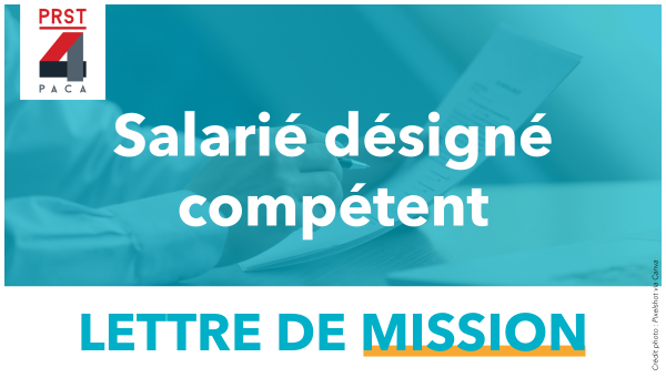 PRST4 – Modèle de lettre de mission du salarié désigné compétent
