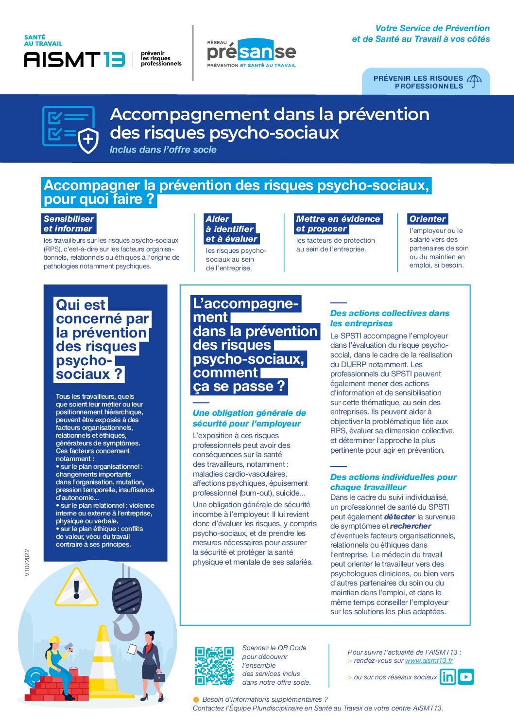 Accompagnement prevention des risques psychosociaux