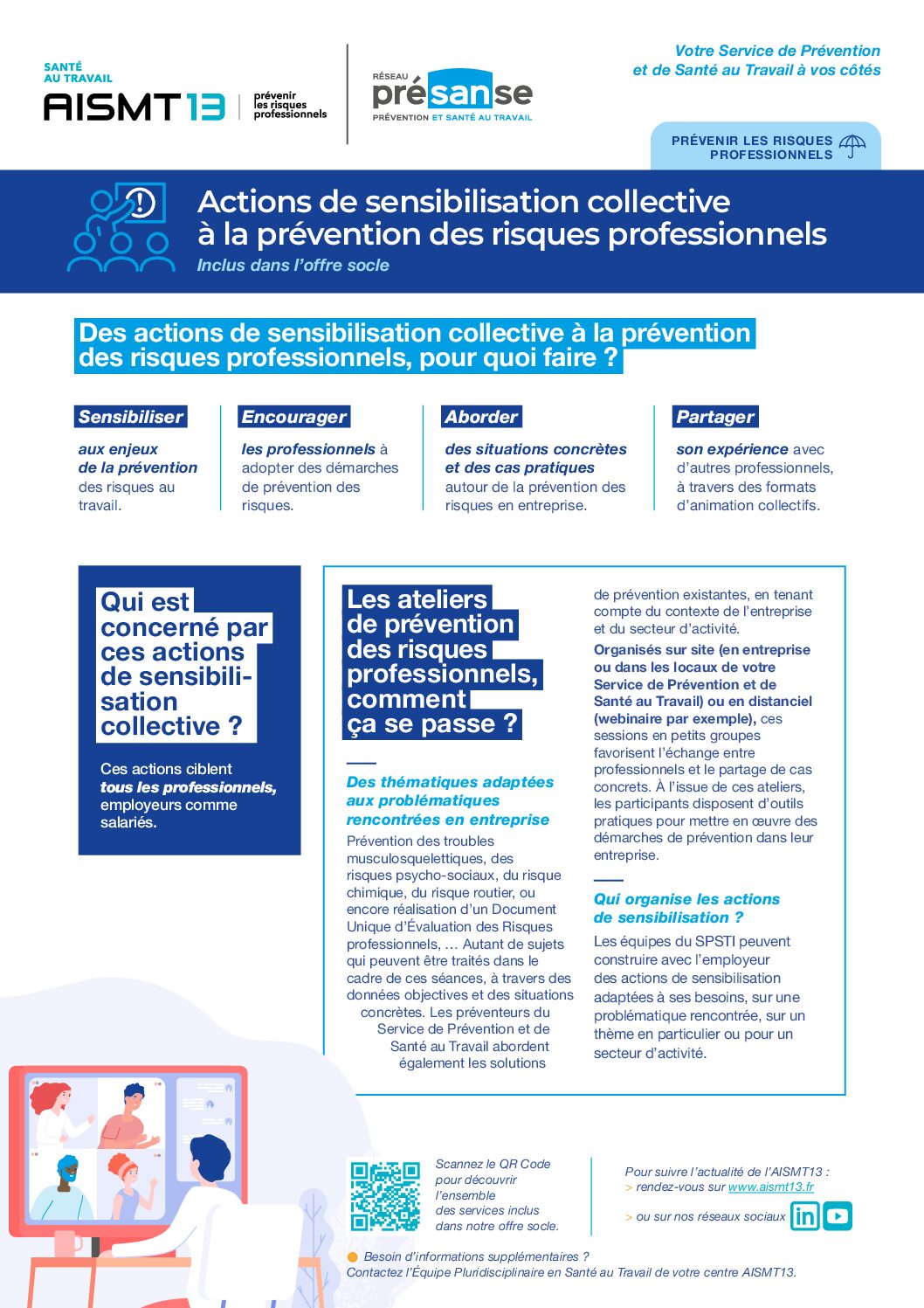 Action de sensibilisation collective prevention des risques professionnels
