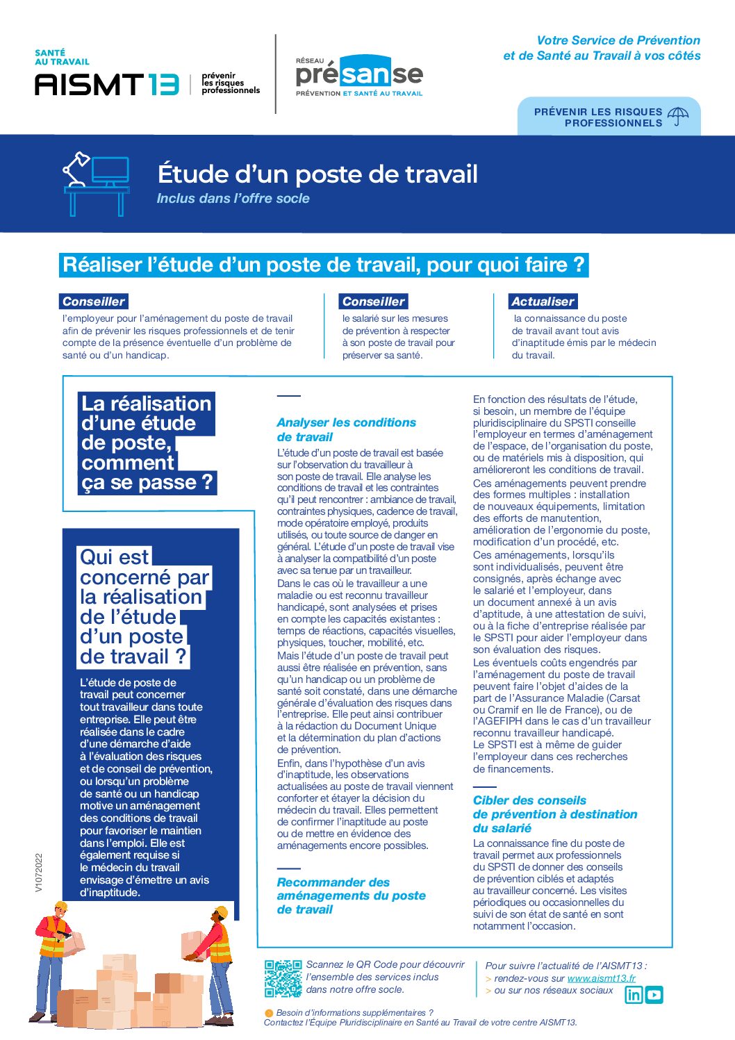Etude poste de travail