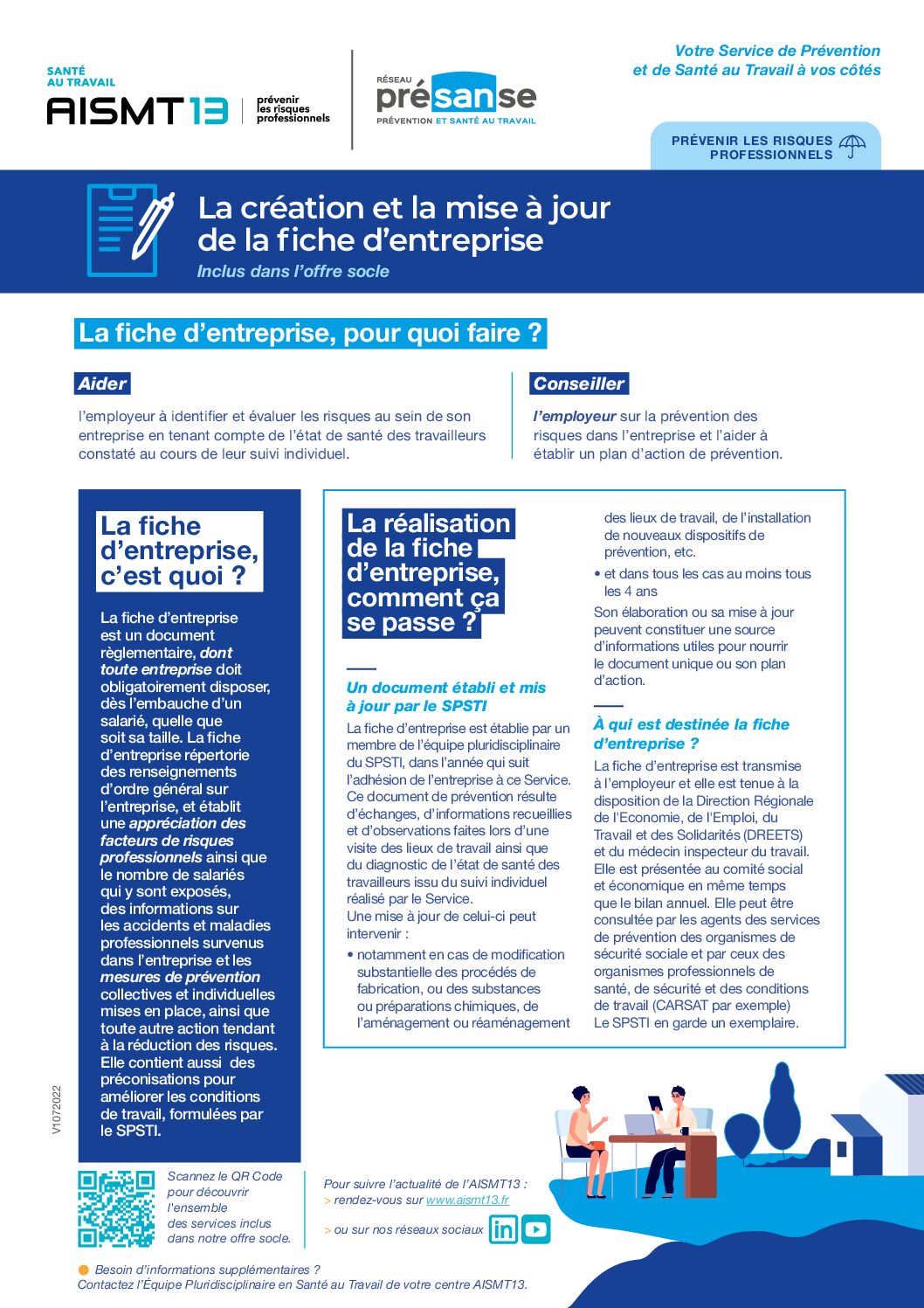 Creation et mise a jour fiche entreprise