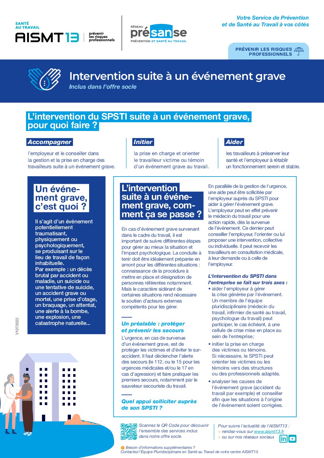Intervention suite a un evenement grave