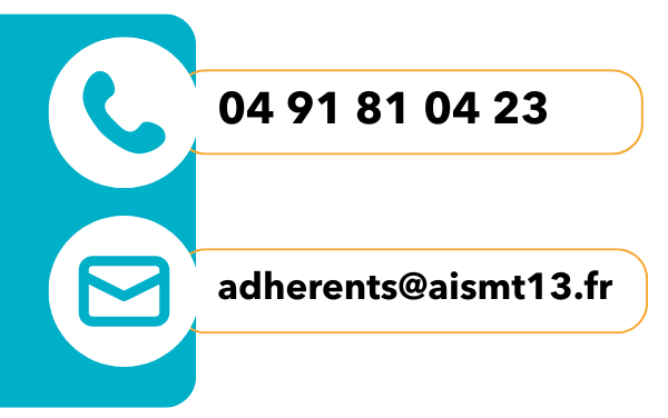 Illustration des contacts tel et mail du service adherents AISMT13