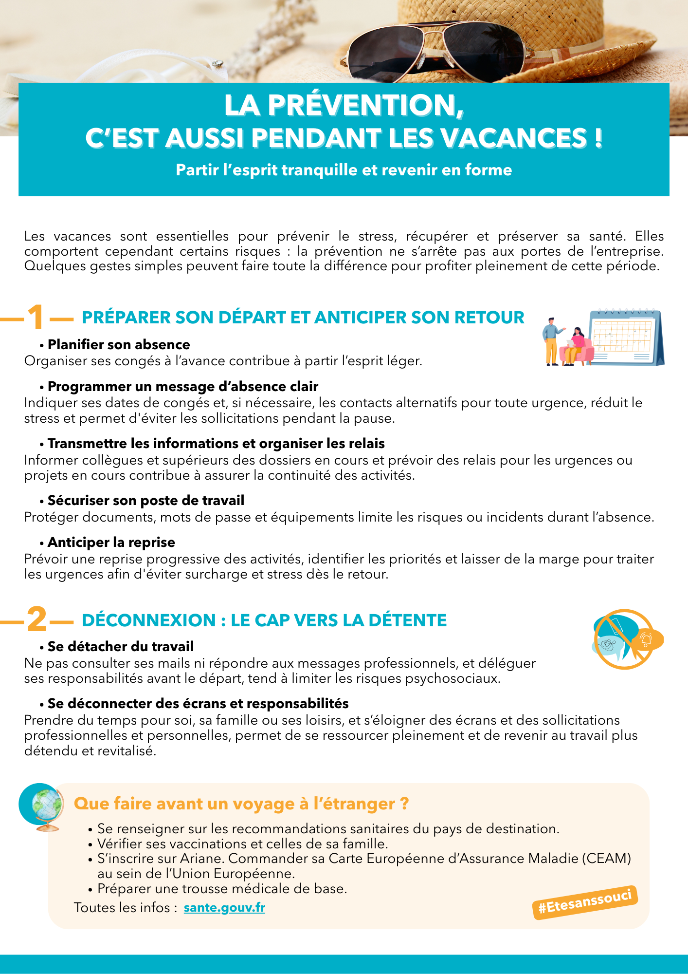 Infographie incarnant le rapport annuel 2024 de l'Assurance Maladie - Risques Professionnels pour un état des lieux en France avec comparatif entre 2023 et 2024